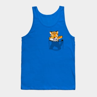 Pocket dabbing tiger Tank Top